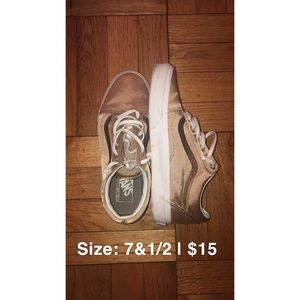 spring clean out • shoes • gold metallic vans